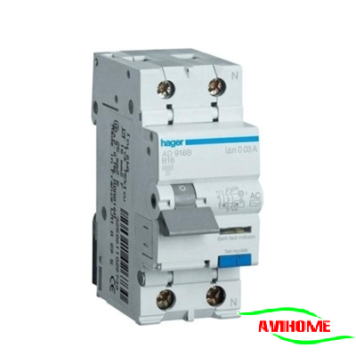 Hager Aptomat chống giật 2 cực - 80A CD280B