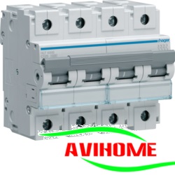 Hager Aptomat 4P 125A 10KA -  HLF499S ( Át Hager SX tại Pháp)