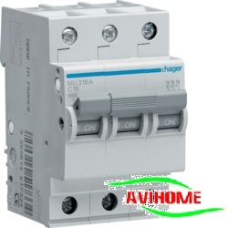 Hager Aptomat 3 pha 16A MU316A