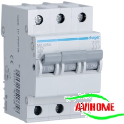 Hager Aptomat 3 pha 25A MU325A