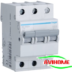 Hager Aptomat 3 pha 32A MU332A