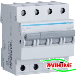Hager Aptomat 4 pha 10A MU110A