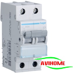 Hager Aptomat 2 pha 16A NC216A