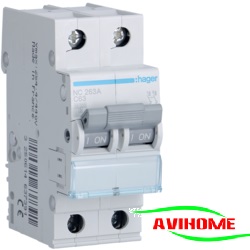 Hager Aptomat 2 pha 40A 10KA - NC240A( Át Hager)