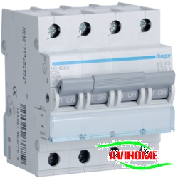 Hager Aptomat 4 pha 10A NC410A