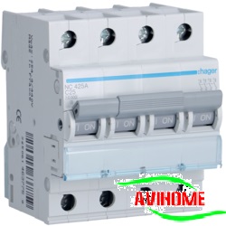 Aptomat Hager  MCB 4P  20A 10KA -  NC420A ( Át Hager)
